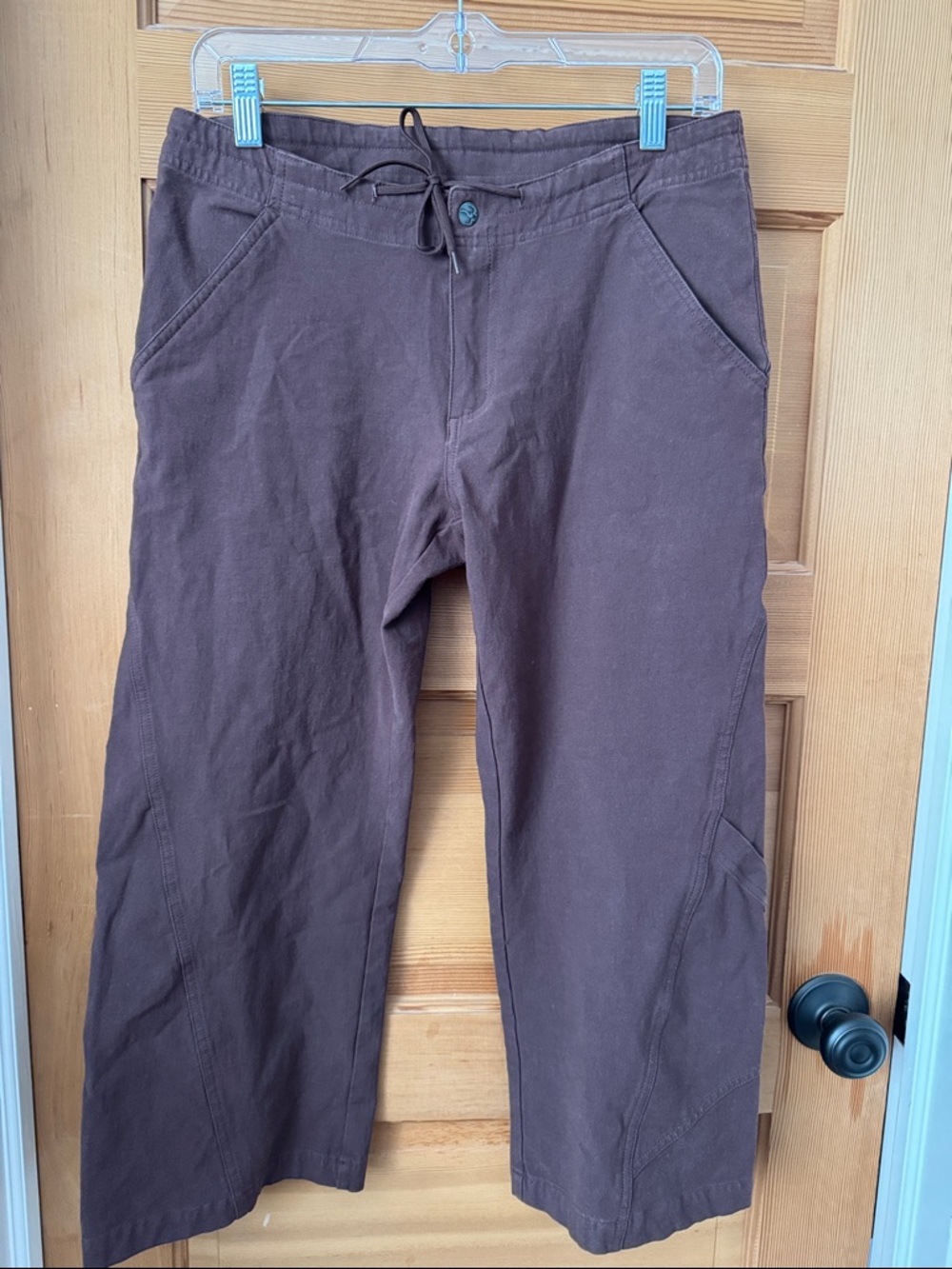 Prana Brown Women's Capris with Drawstring Waist